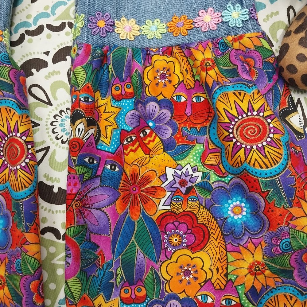 1018 Size 13/14 Wrangler 20X Style Upcycled Stretch Bell-Bottoms - Picture 2 of 7